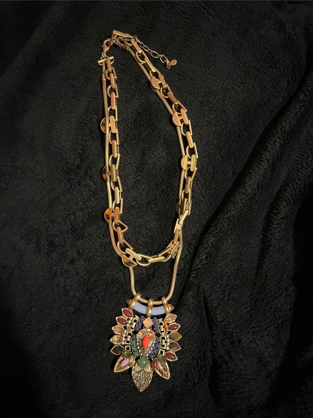 Stella and Dot York Convertible statement necklace